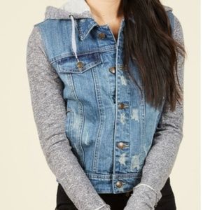 Harper Hooded Jean Jacket
